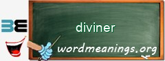 WordMeaning blackboard for diviner